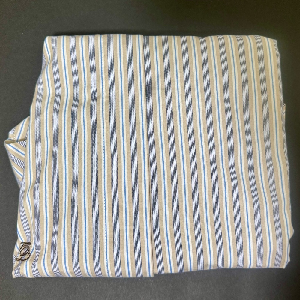 English Laundry Blue and White Casual Button Down Shirt - Picture 4 of 8